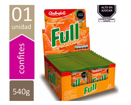 Caramelo Full Mandarina x 24 UND